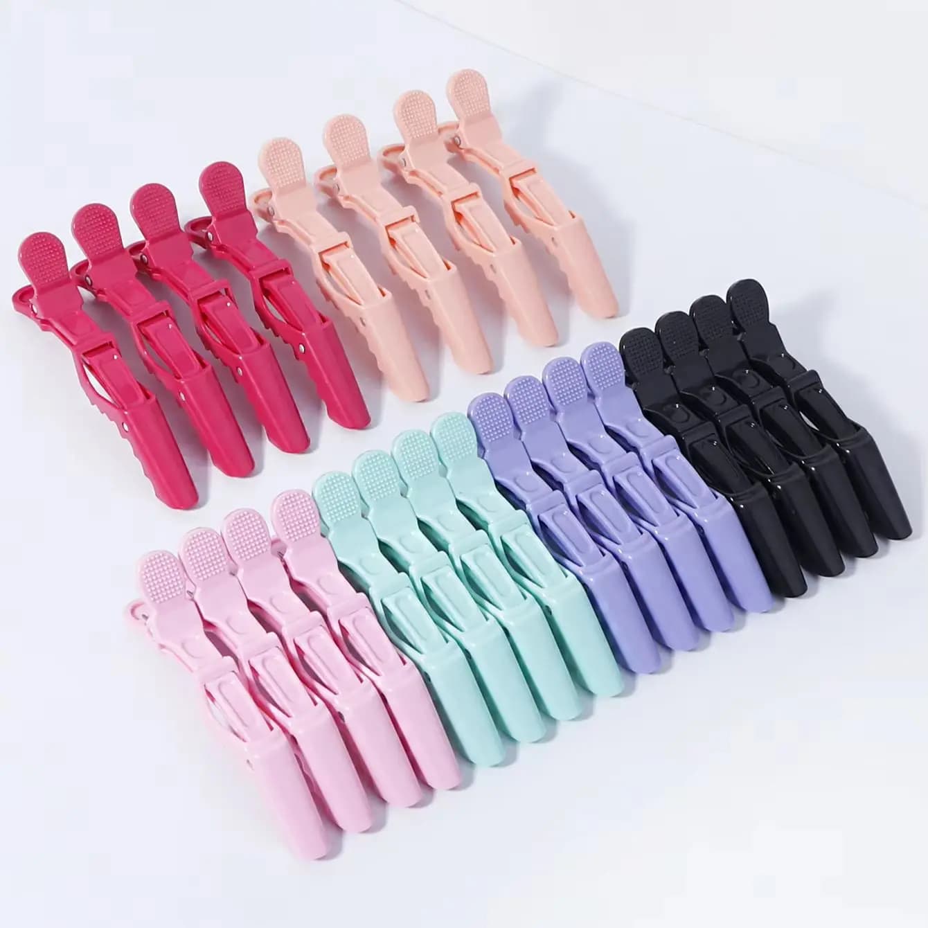 Ensemble de 4 pinces à cheveux et accessoires en crocodile pour salon de coiffure professionnel, spé