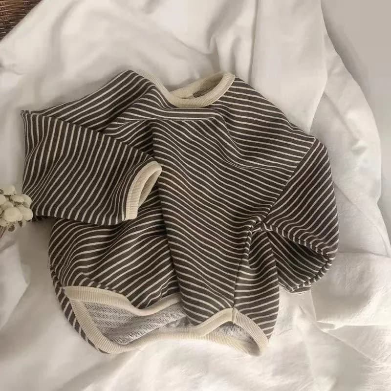 Lawadka coton vêtements pour enfants à manches longues T-shirts rayé bébé garçon hauts pour filles d