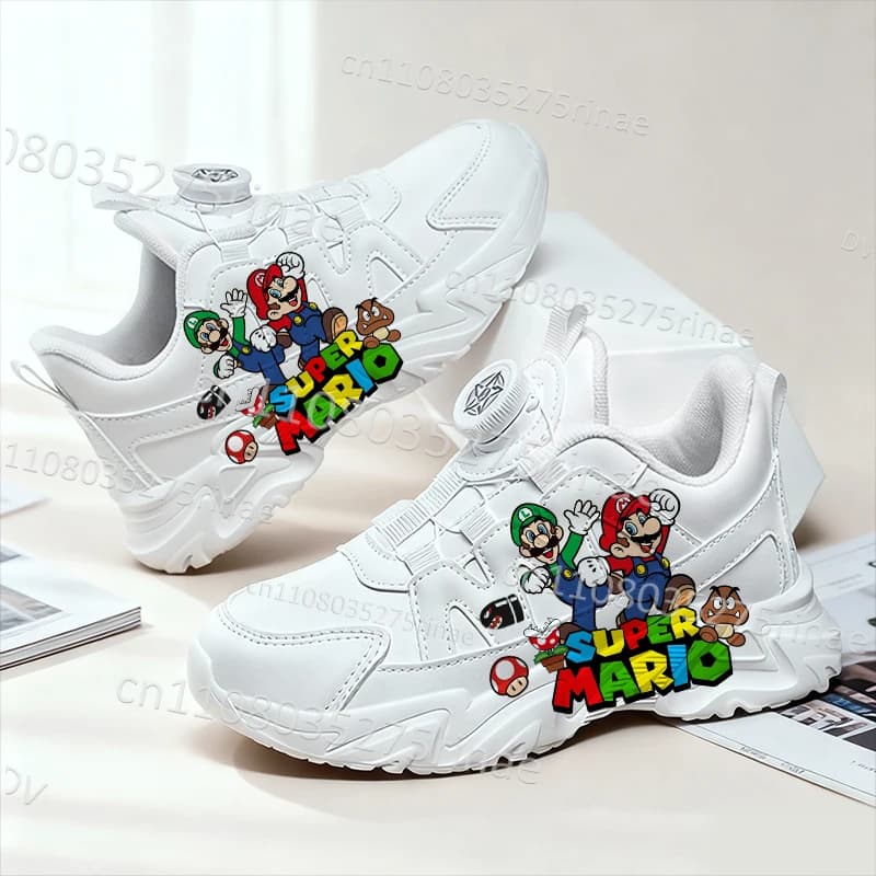 Chaussures pour enfants Mario 2026, best-seller, en cuir véritable, confortables, tendance, respiran