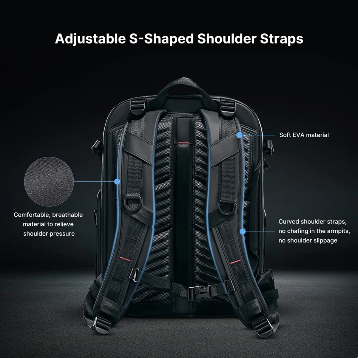 Ulanzi-Sac à dos étanche de grande capacité pour appareil photo reflex numérique, sac de voyage pour