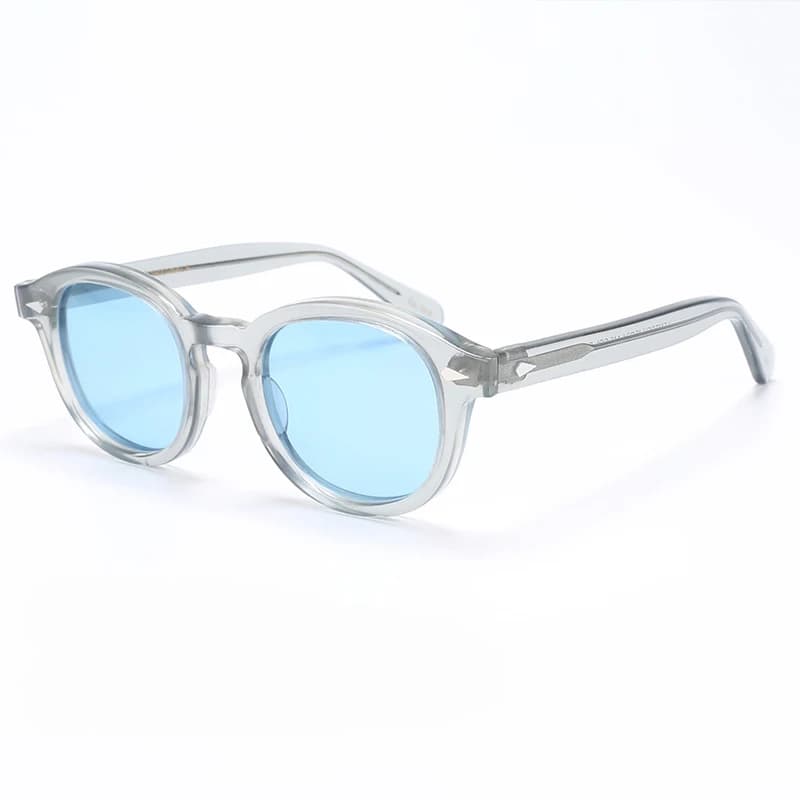 Lunettes de soleil polarisées Johnny Depp pour hommes et femmes, monture en acétate, marque de luxe,