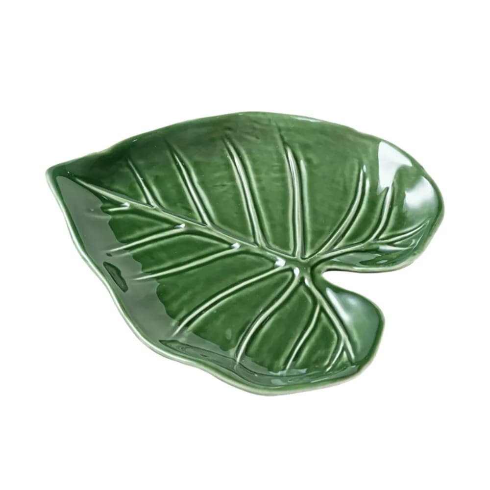 Support de cuillère en céramique en forme de feuille, anti-brûlure, résistant à la chaleur, pour ust