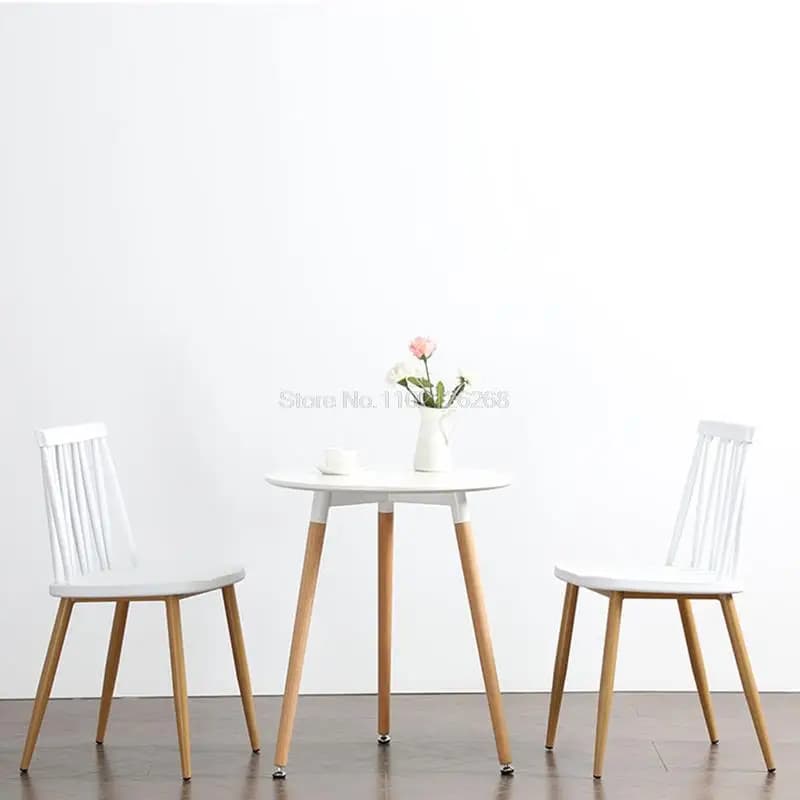 Chaise de bureau de loisirs, chaise de salle à manger, Windsor, nordique, moderne, minimaliste, pare