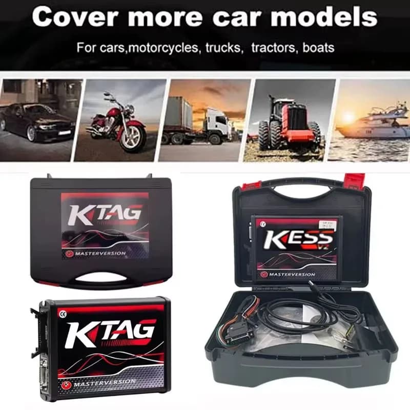 2026 EU Red Kess V2 V5.017 en ligne 2.80 KTAG 7.020 2.25 avec filtre Murata OBD 2 Kit de réparation 