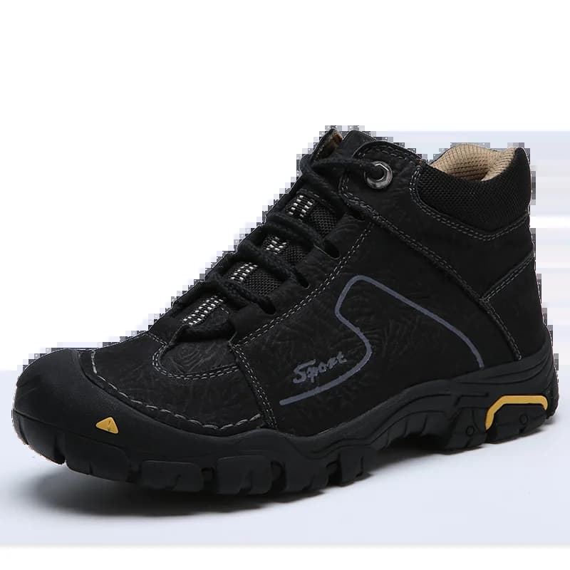 Chaussures de randonnée imperméables en cuir véritable pour hommes, baskets de marque, de randonnée,