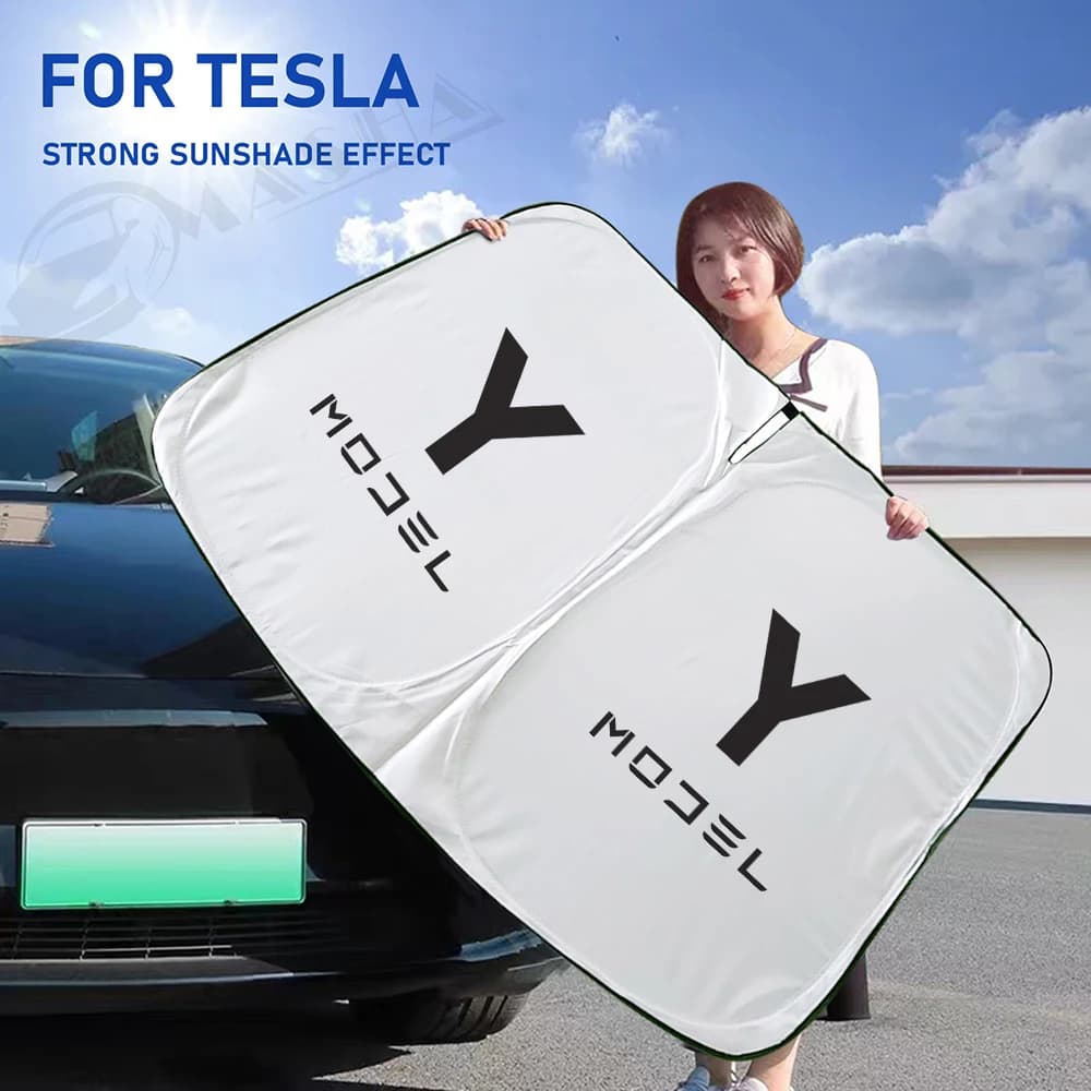 Pare-soleil de voiture pour Tesla modèle Y 3 2016-2022 2023 2024, couverture de fenêtre avant, pare-