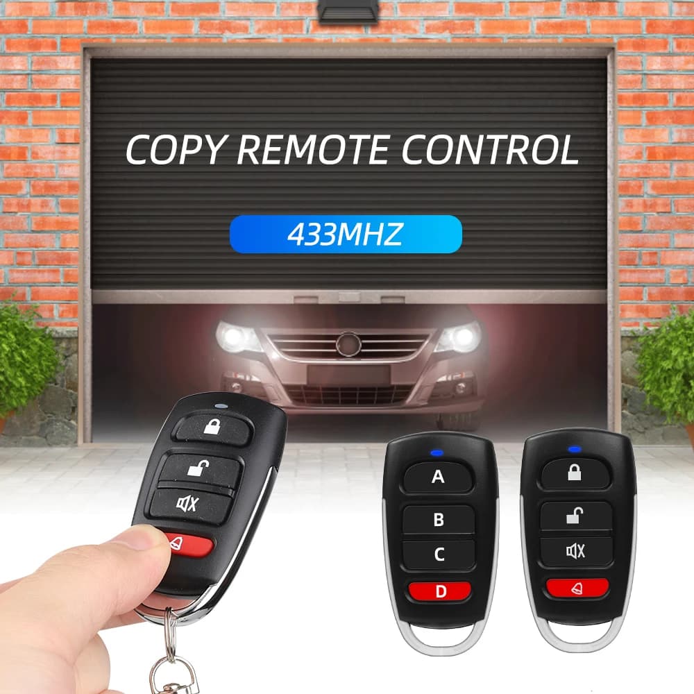 10/5 pièces sans fil RF 433mhz télécommande copie Code porte de Garage porte duplicateur 433 Mhz clé