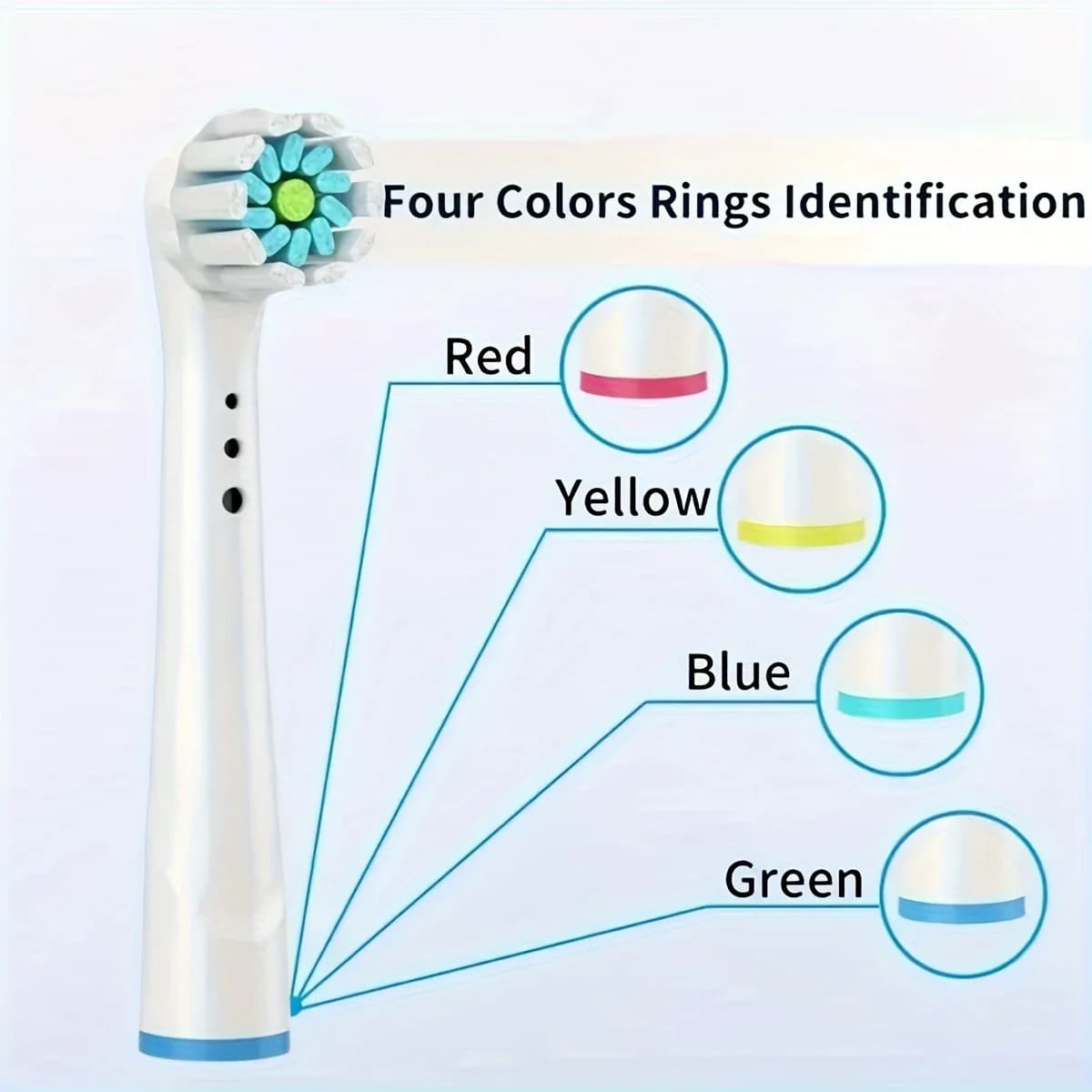 Têtes de brosse à dents de rechange, compatibles avec Oral-B Braun, électrique professionnelle, 4/12