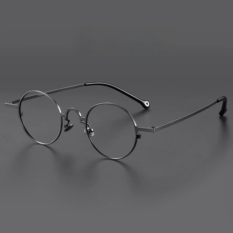 FIRADA mode confortable lunettes rondes Vintage luxe lunettes en titane optique lunettes de Prescrip