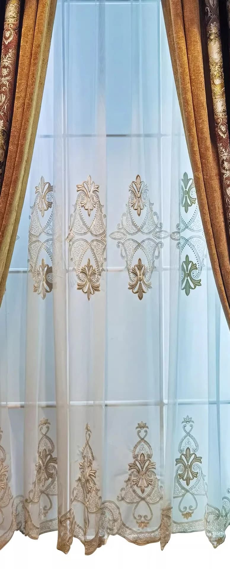 Rideaux européens et américains pour salon, salle à manger, chambre à coucher, rétro, haut de gamme,