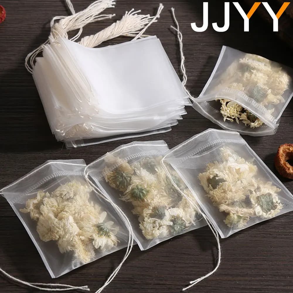 JJYY-Sachets Filtrants pour Infuseur à Thé, Sachets de Thé au Poulet avec Ficelle, Scellé, Tissu Non
