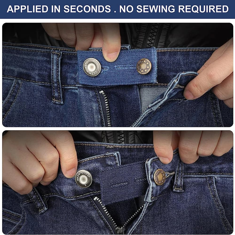 Extension de boutons de pantalon, extensions de col de chemise, extension de taille en jean, bouton 