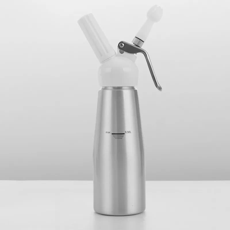 Nouveau distributeur de crème fouettée de 500ml, pistolet à mousse de crème Portable en aluminium, p