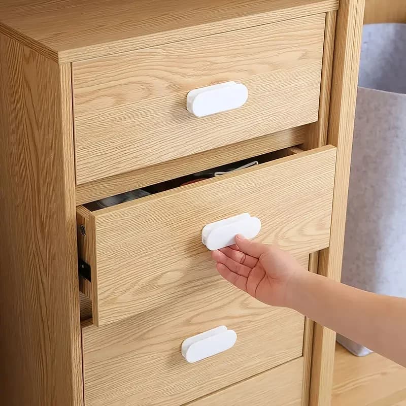 2 pièces poignée auto-adhésive armoire fenêtre tiroir porte armoire poignée ouverture porte coulissa