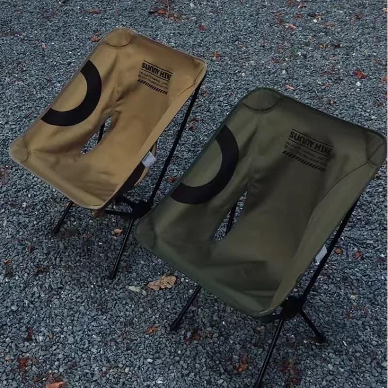 Chaise Lunaire de Camping Légère et Pliable, en Alliage, avec Dossier, Portable, pour Randonnée en P