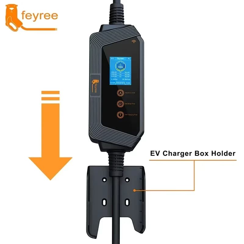 Feyree Type2 câble chargeur EV Portable 11KW 16A 3P chargeur de voiture Wi-Fi APP contrôle EVSE boît