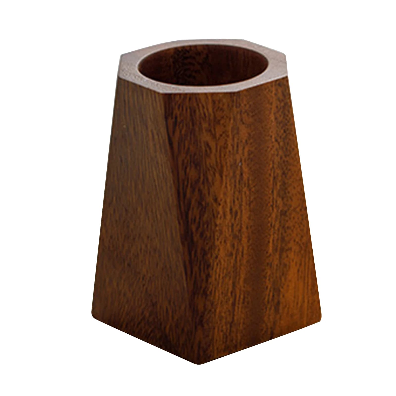 Paute de pot en bois de noyer Panier d'organisateur de bureau Panier de bureau Bureau accessoire Acc