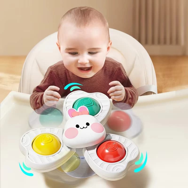 Jouets rotatifs à ventouse pour bébé, bain pour enfants, éducation Montessori, jouets de salle de ba