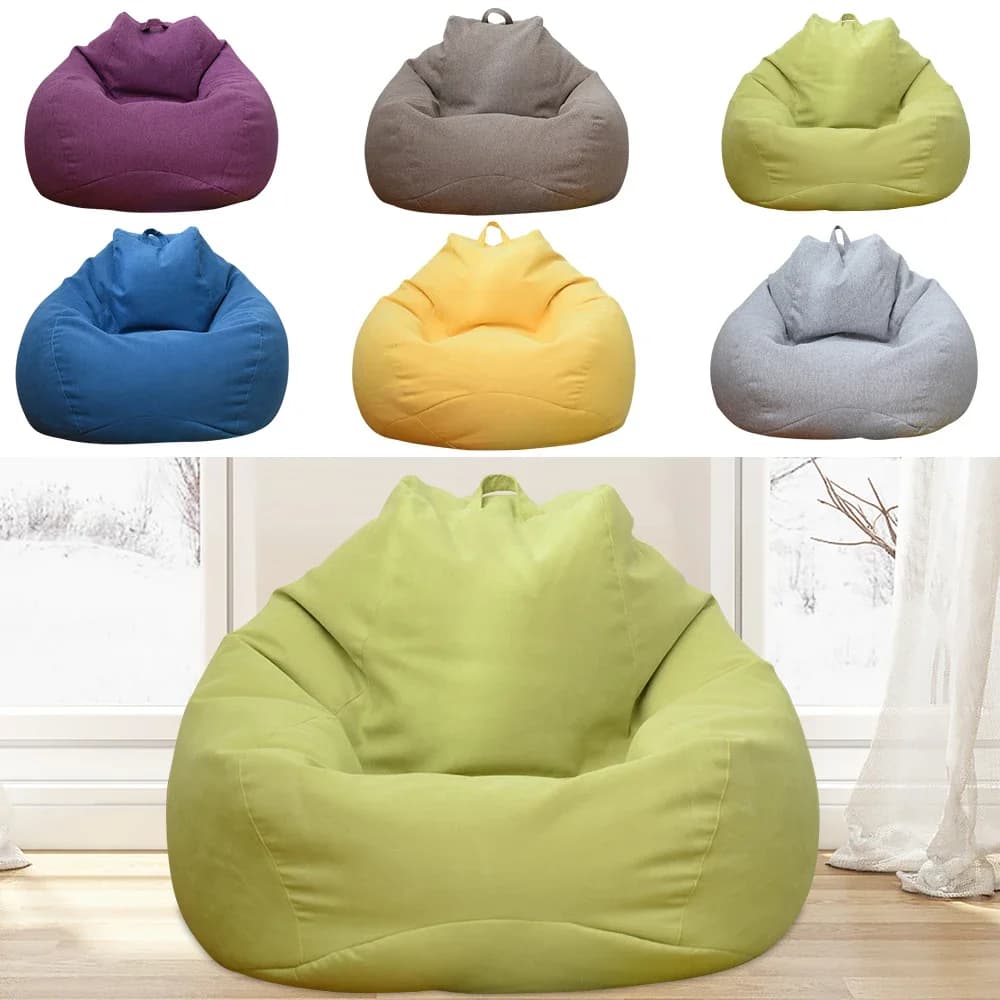 Grand pouf chaise housse de canapé confortable extérieur paresseux siège sac housse de canapé sans r