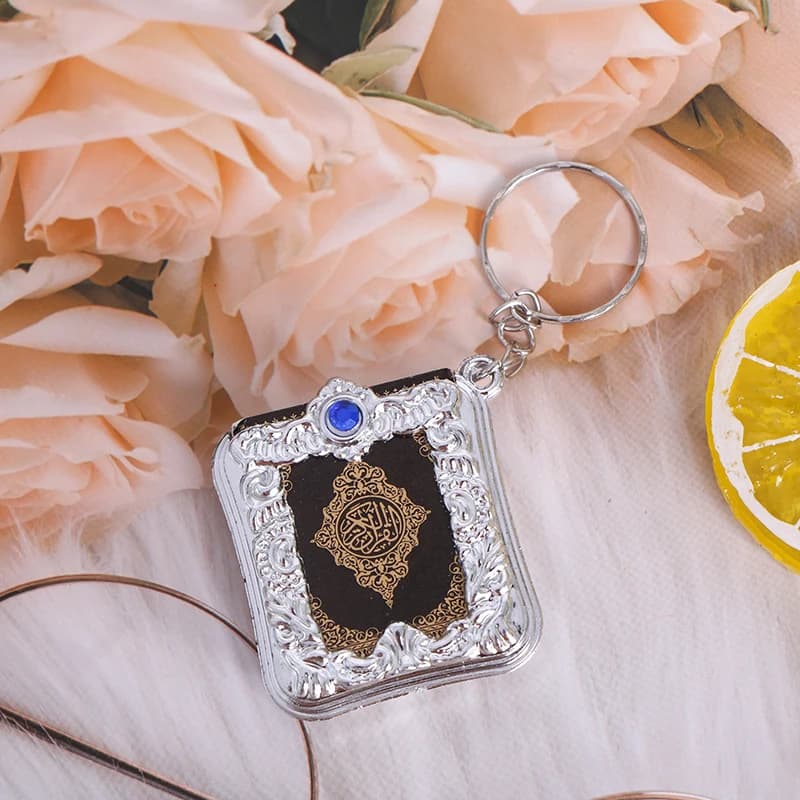Mini porte-clés islamique musulman, pour arche du coran, livre pouvant lire, bijoux religieux, voitu