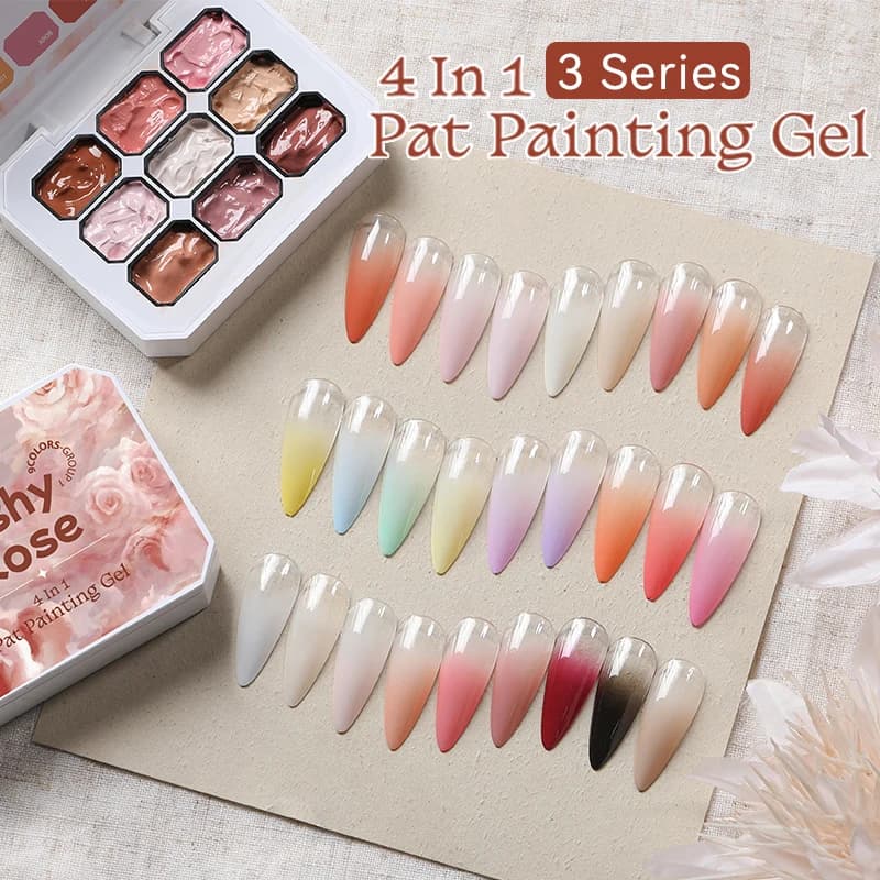 UR SUGAR 9 couleurs 4 en 1 Pat peinture Gel Y2K dégradé Blush couleur Semi Permanent tremper UV & LE