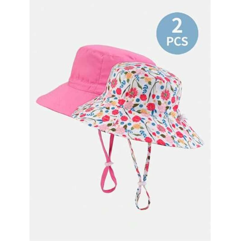 Nouveaux chapeaux et casquettes pour enfants 2025 – Deux casquettes solaires imprimées réglables, re