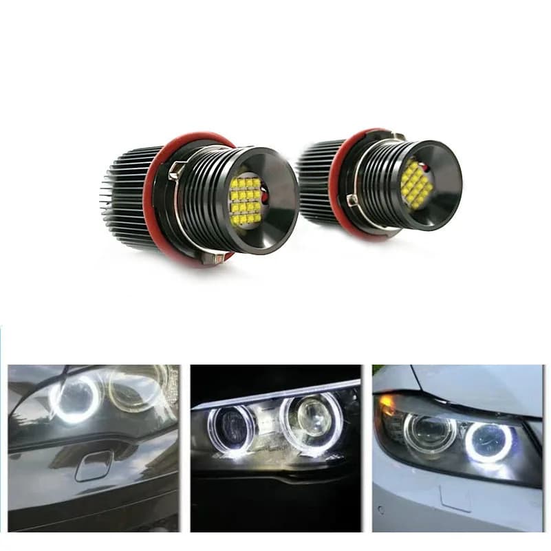 Canbus-Anneau lumineux Halo pour BMW, Yeux d'angle blancs, Marqueur, Ampoule, Bery, E39, E53, X5, E6