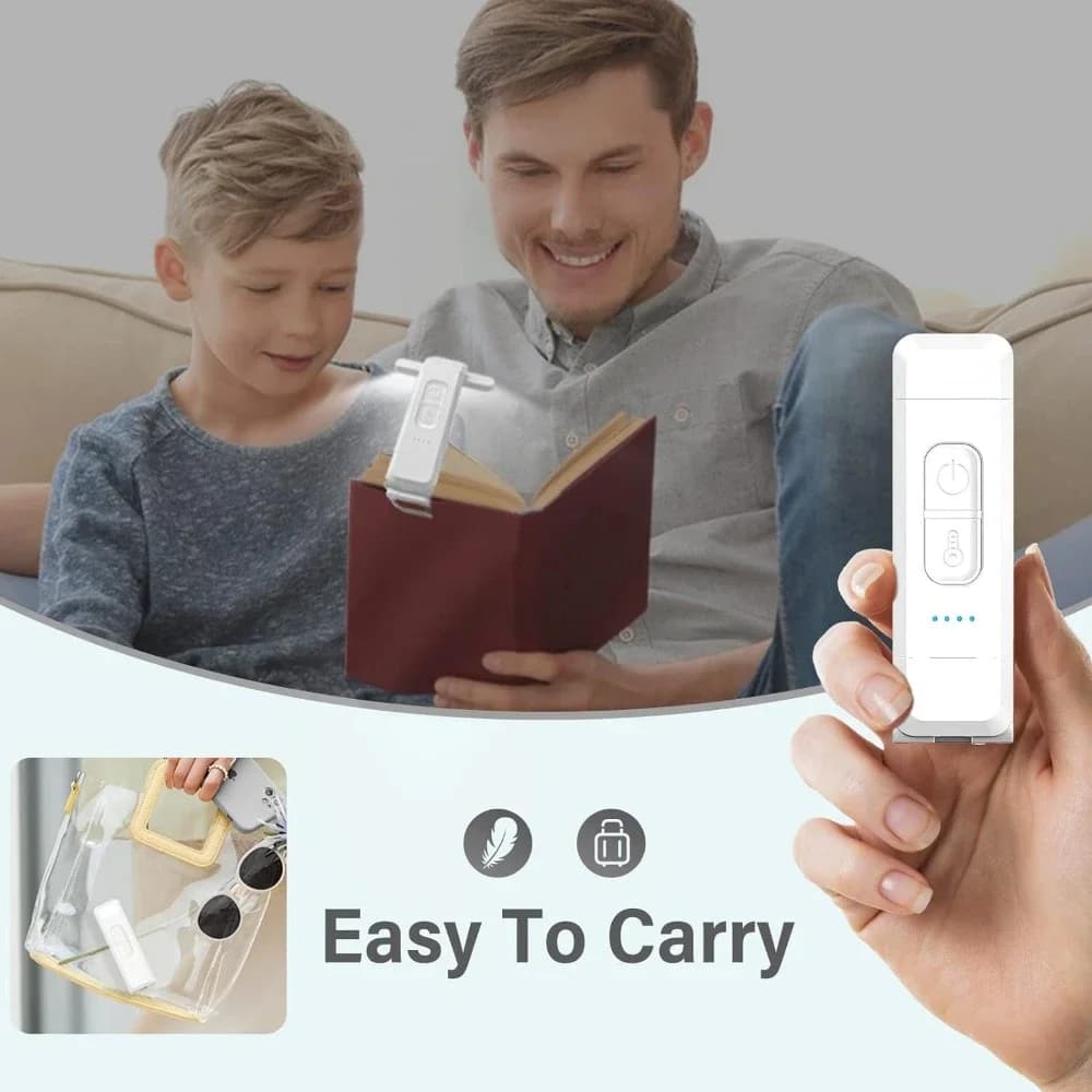 Lampe de lecture, lampe de livre rechargeable par USB pour lire la nuit au lit, lampe de marque-page
