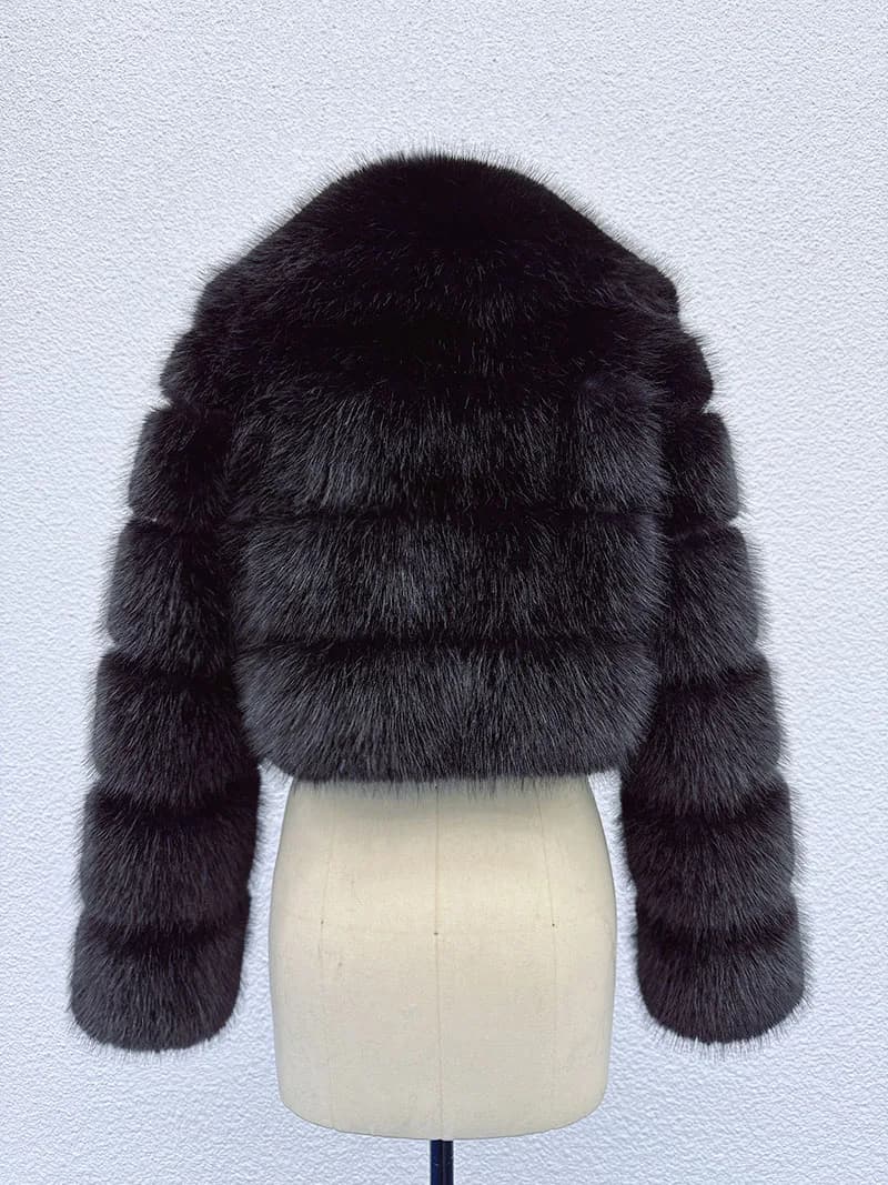 ZADORIN tendance fourrure haut nouveau recadrée fausse fourrure manteau femme vêtements fourrure fau
