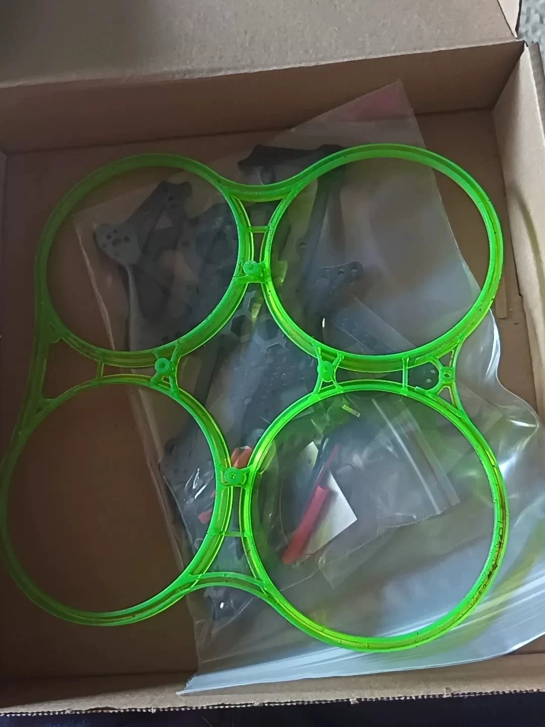 Kit de cadre en carbone pour DJI Avata 3.5 pouces, avec vis de moteur et support de caméra d'action