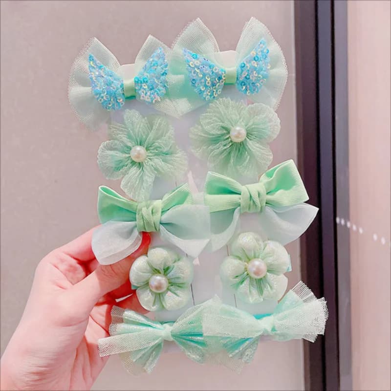 [Ensemble de 10 pièces] épingle à cheveux à nœud pour enfants, nouvelle princesse mignonne pour fill
