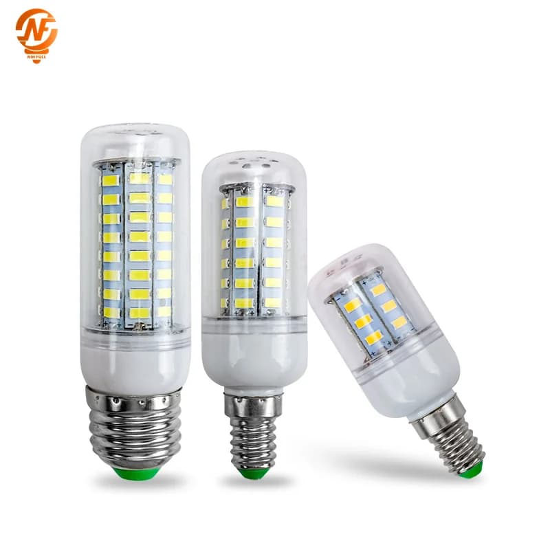 E27 LED ampoule lampes E14 maïs lumière 24 36 48 56 69 72leds haute luminosité Lampada AC 220V SMD 5