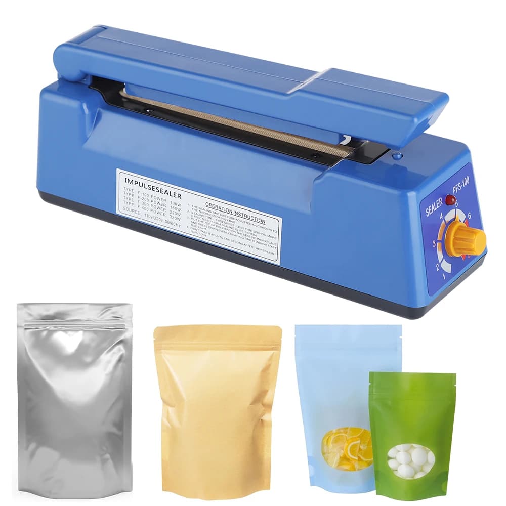 Machine de scellage thermoscelleuse électrique presse à main sous vide alimentaire sac en plastique 