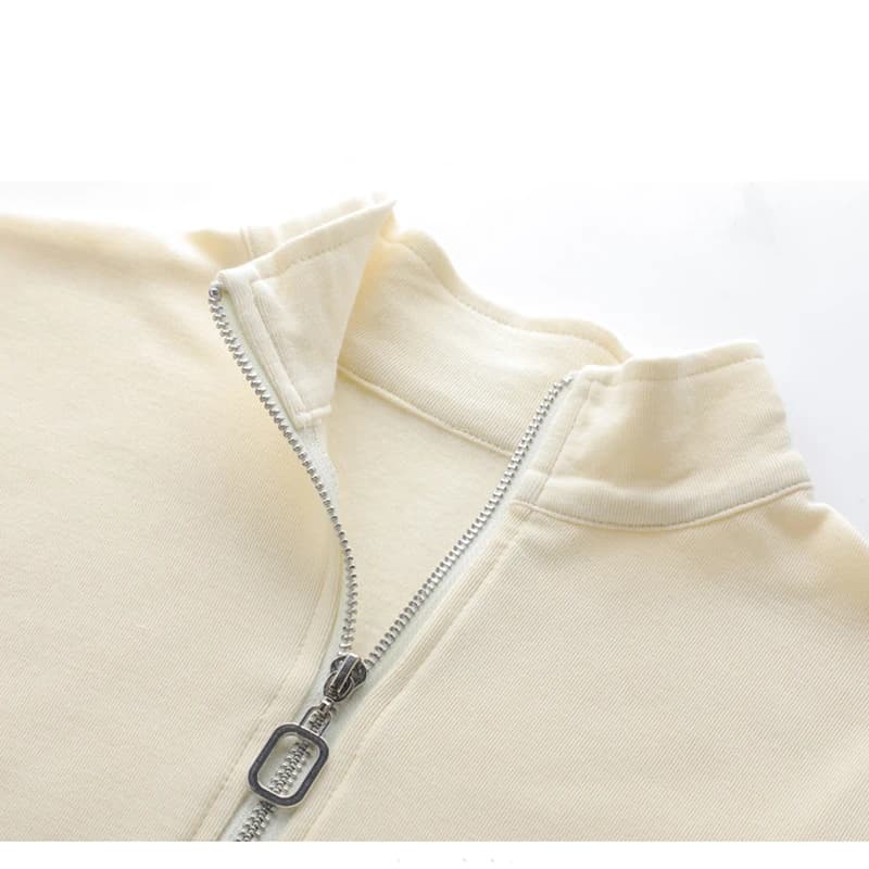 Automne hiver fermeture éclair à manches longues t-shirt femmes Style coréen mince t-shirts Mujer de