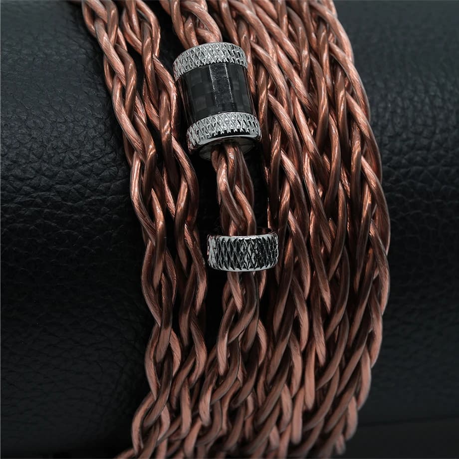 XINHS-Câble pour casque HIFI K01, 8 cœurs, cuivre brillant 7N, cuivre foncé 7N