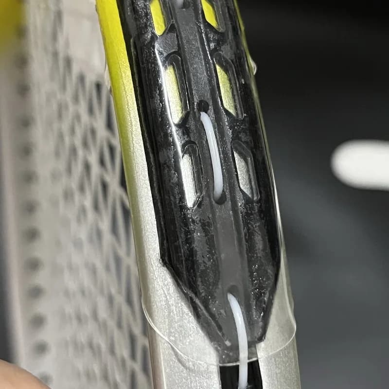 Bande de protection de bord de tête de raquette de Tennis auto-adhésive épaisse, 2 pièces, accessoir