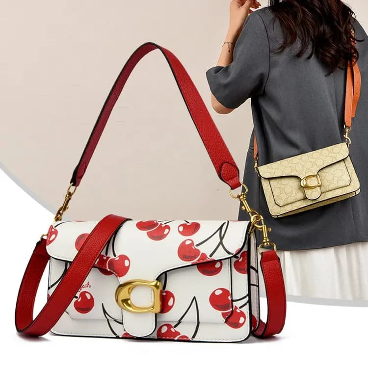 Sac à bandoulière Hobo vintage pour femme, nouveau design à boucle 2026, sac polyvalent en toile mon