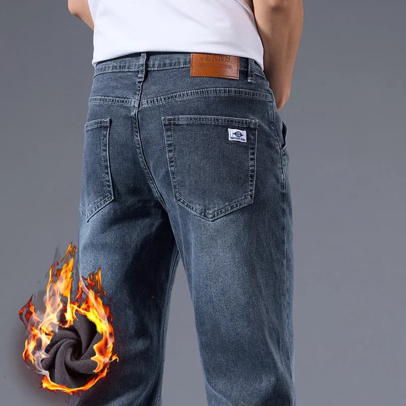 Jean ample à jambe droite pour homme, style rétro délavé, élastique, décontracté, adapté à toutes le