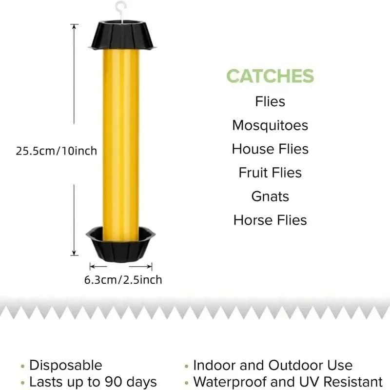 Bâton de mouche suspendu (1 pièce) – Piège super collant pour l'intérieur et l'extérieur, efficace p