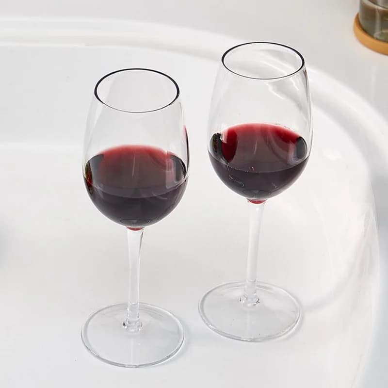Verres à vin de bordeaux incassables, verrerie en plastique Tritan, extérieur, mariage, anniversaire