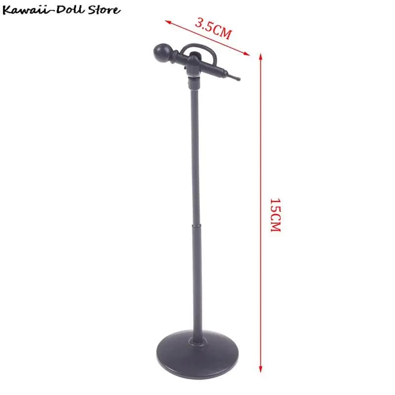 Mini Microphone en Plastique Mignon, Accessoires de Meubles Miniatures, Maison de Course