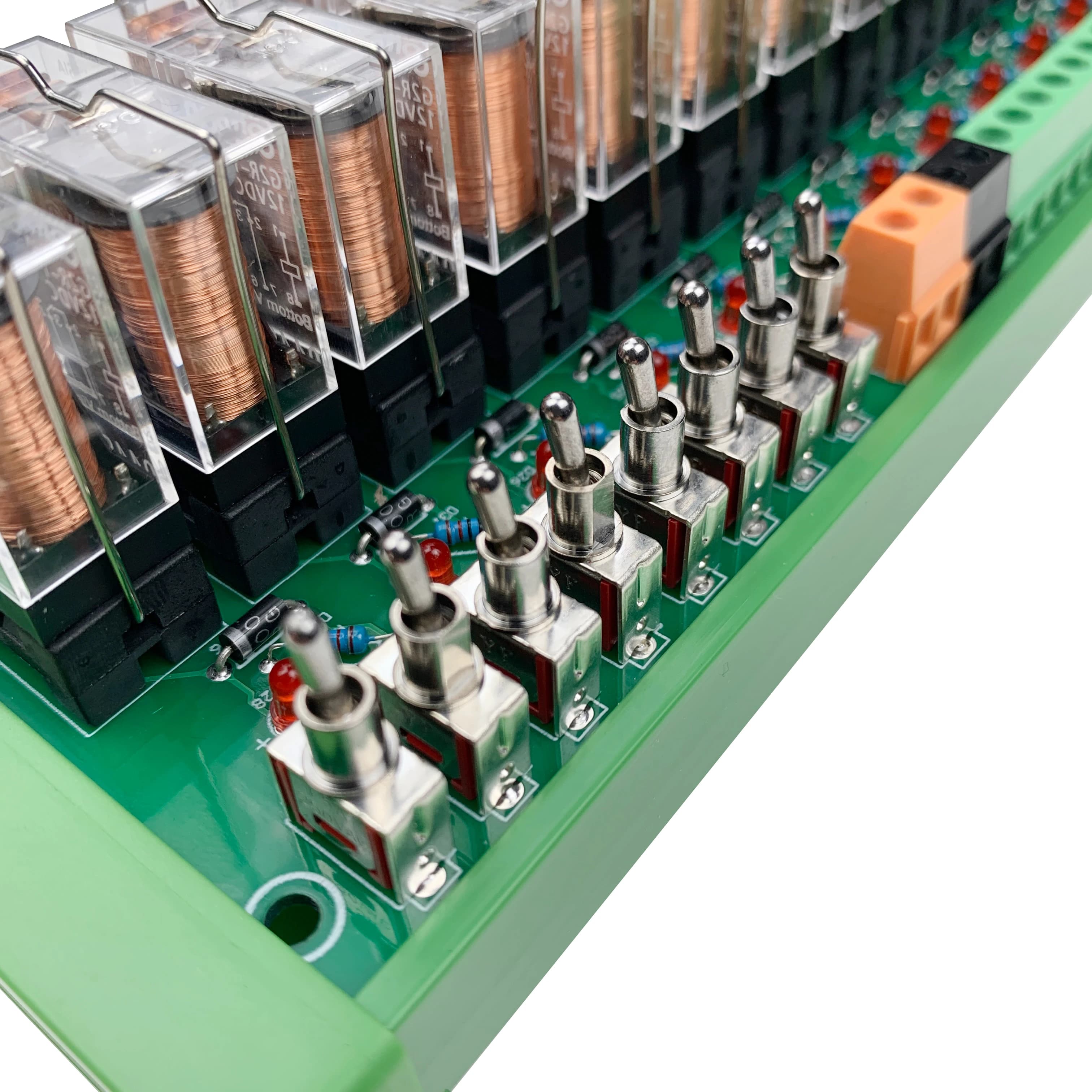 KC868-E16V2 16A DIN Rail cite Tech Board Terminal Avec Manuel Bouton De Commande Clavier