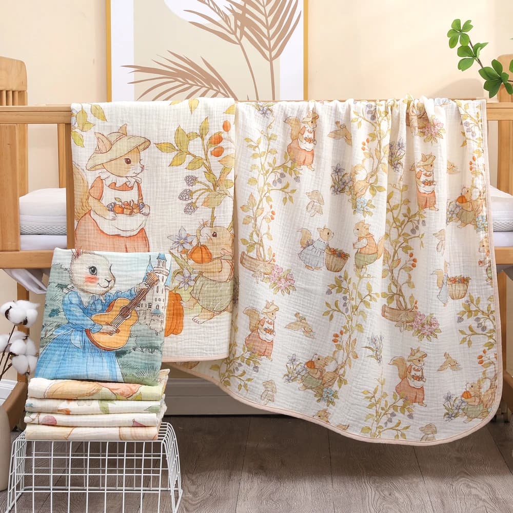 Serviette de bain pour nouveau-né, serviette de bain en gaze de coton pur, couverture douce pour enf