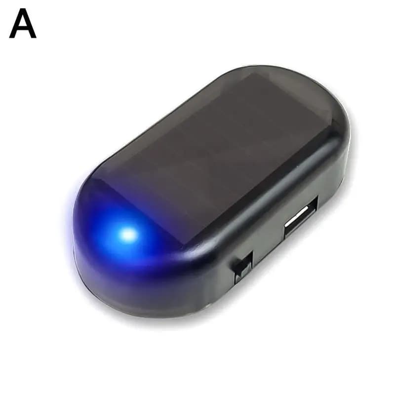 Fausse lumière de sécurité solaire pour voiture, alarme DUNIAlarm, lampe d'avertissement antivol à i