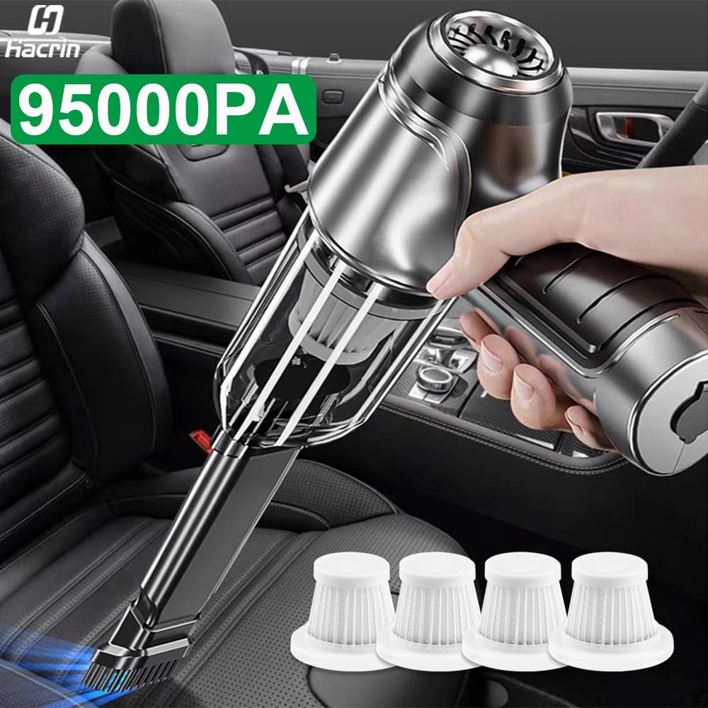 Aspirateur portable sans fil pour voiture et maison, souffleur 2 en 1, aspiration de bain, détermine