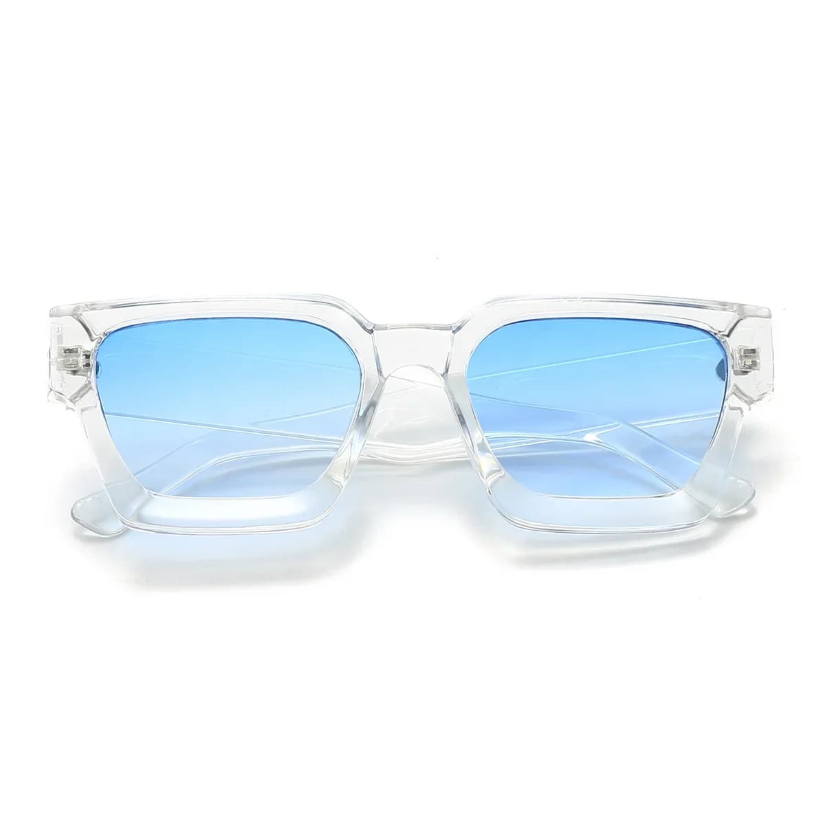 JNPCXI mode carré femmes luxe lunettes de soleil rétro dégradé bleu concepteur hommes tendance lunet