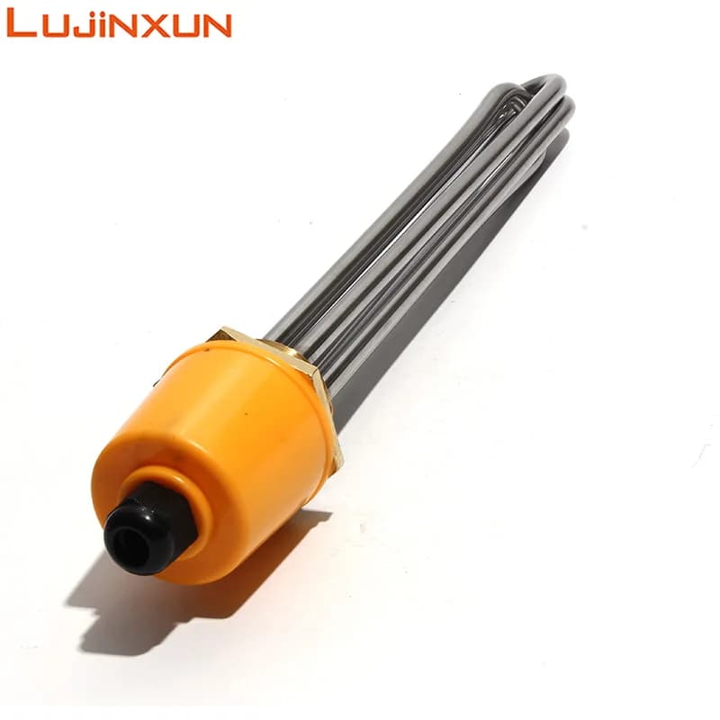 LUJINXUN DN40 47mm BSP élément chauffant à filetage 220V/380V pour réservoir d'eau 3KW/4.5KW/6KW/9KW