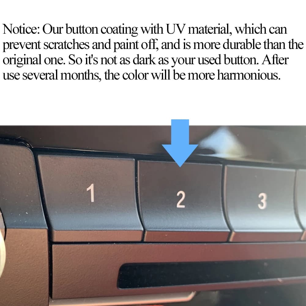 Couvercle de bouton de commutation à chiffres pour Console de tableau de bord avant de voiture, pour