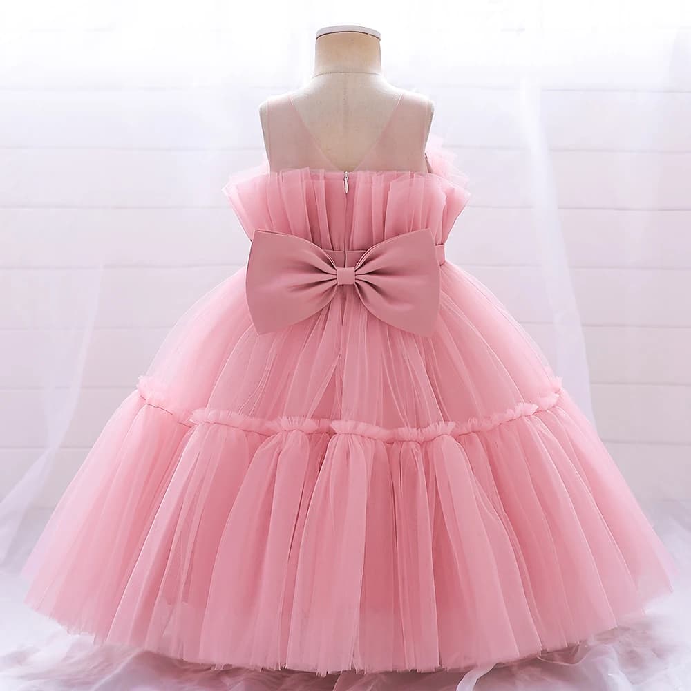 Robe de baptême pour nouveau-né fille, Costume Tutu de princesse pour bébé fille de 1 an, robes de f