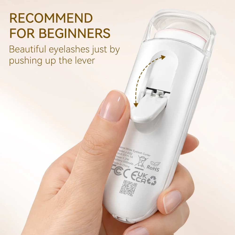 ANLAN Recourbe-cils électrique Large ouverture Rechargeable Rehaussement des cils jusqu'à 24 h Contr